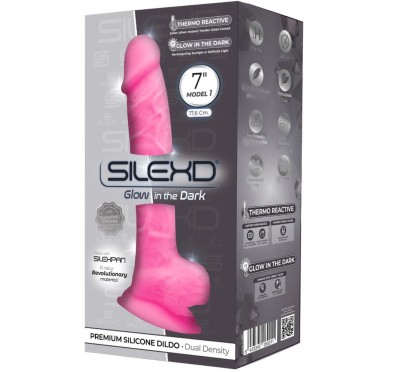 silikonowe różowe dildo z mocną przyssawką 17,5 cm